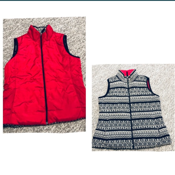 Rafaella Jackets & Blazers - Rafaella Reversible Puffer Vest Size Small